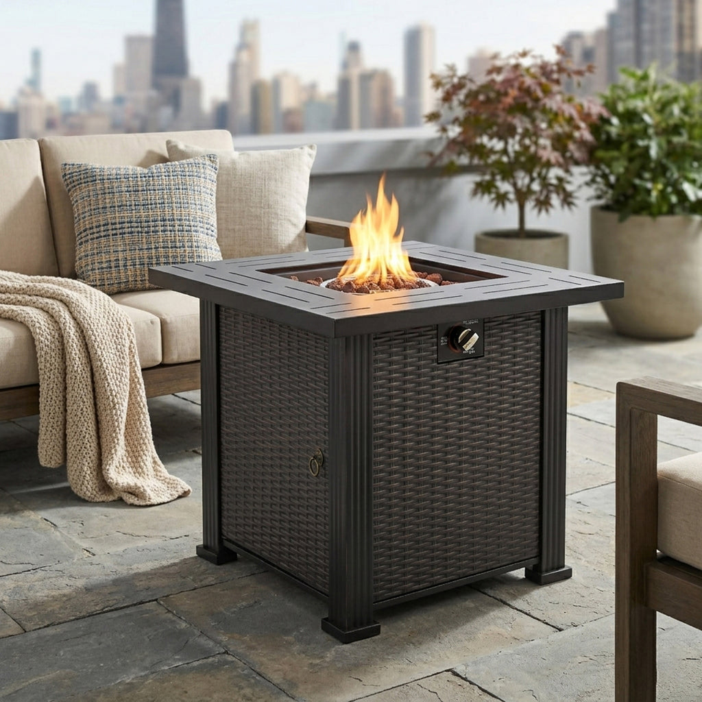 28" Propane Gas Fire Pit Table