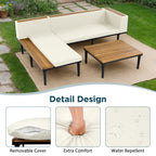 Luxury Patio Furniture Set with Removable Cushions