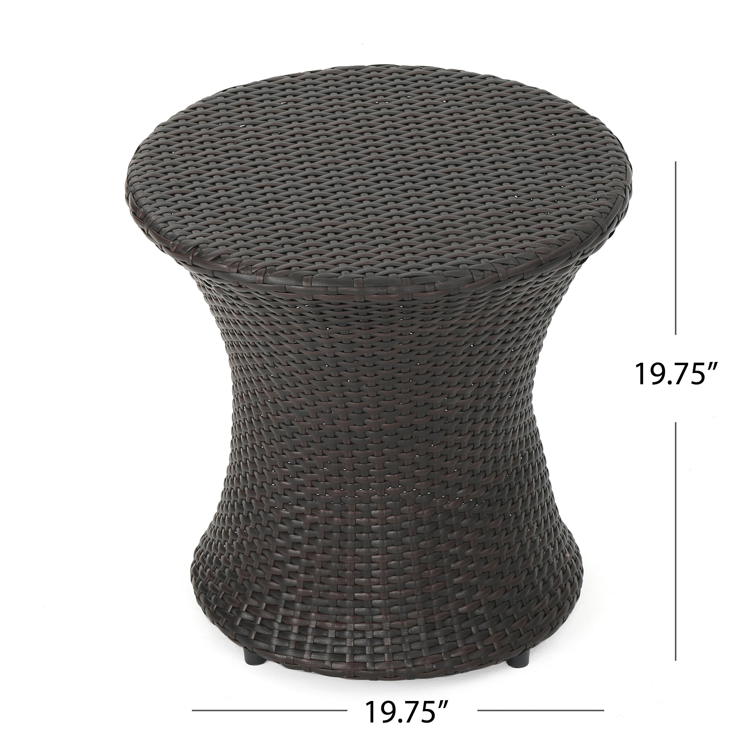 19" Kono Hourglass Table (No Glass Top)