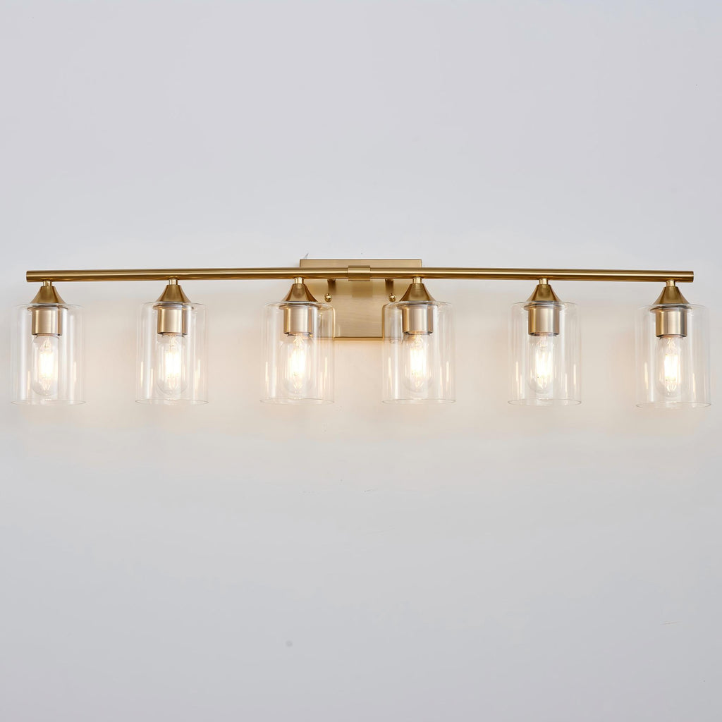 6-Light Brushed Bathroom Vanity Wall Light
