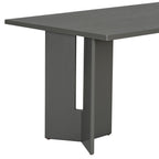 TREXM Farmhouse Wood Dining Table Set for 6