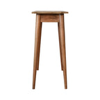 Solid Wood Mini Nordic Style Writing Desk, Oak-ish, 1-Drawer, Nordic Legs