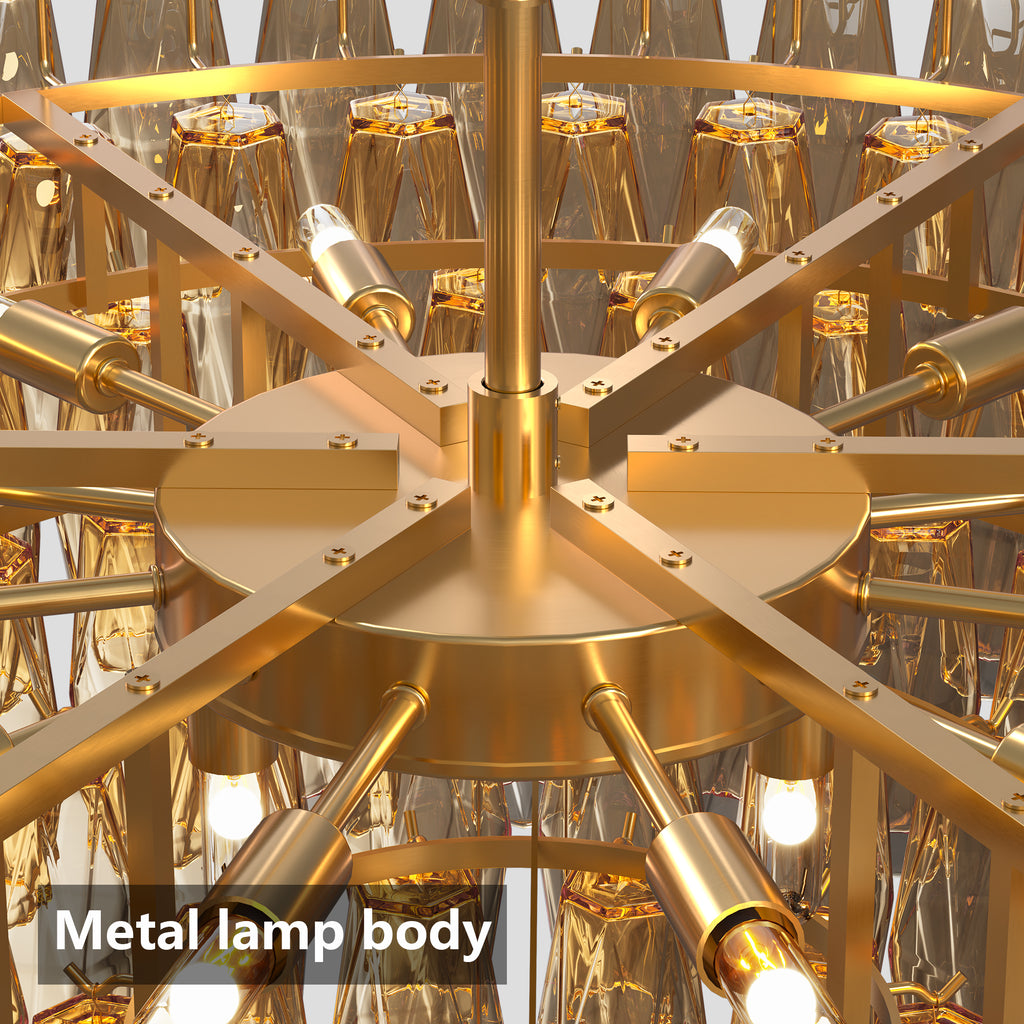 37" Extra Large Chandelier, 14-Light
