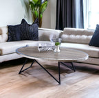 Allis Weathered Oval Coffee Table