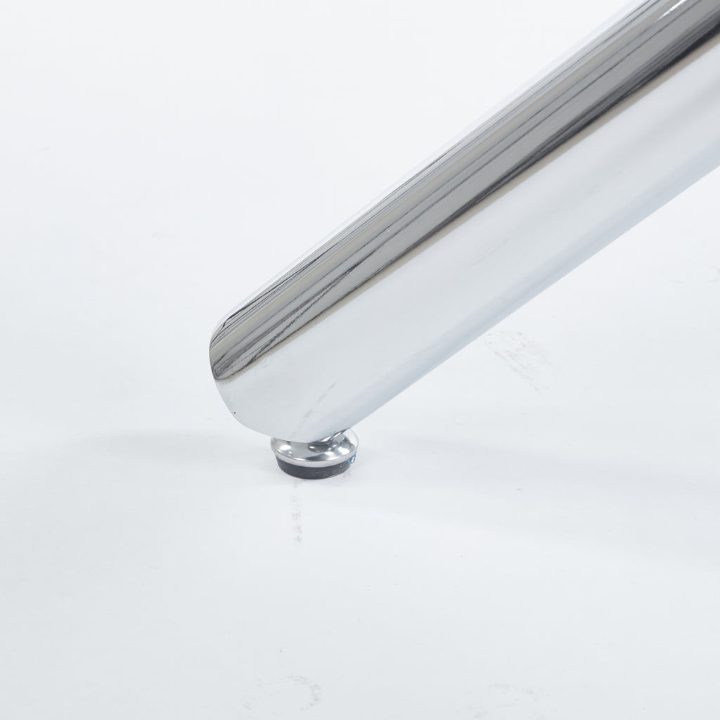 Chrome Dining Table with Metal Legs