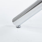 Chrome Dining Table with Metal Legs