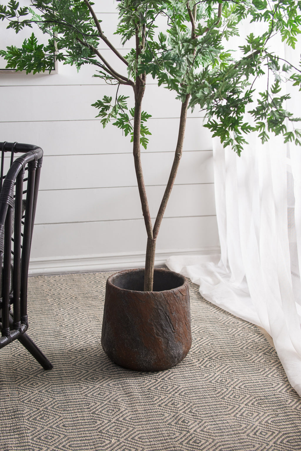 Cement Planter - 12.6" x 12.6" x 11.8"