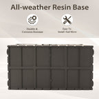 160 Gallon Outdoor Storage Deck Box - Waterproof Dark Brown