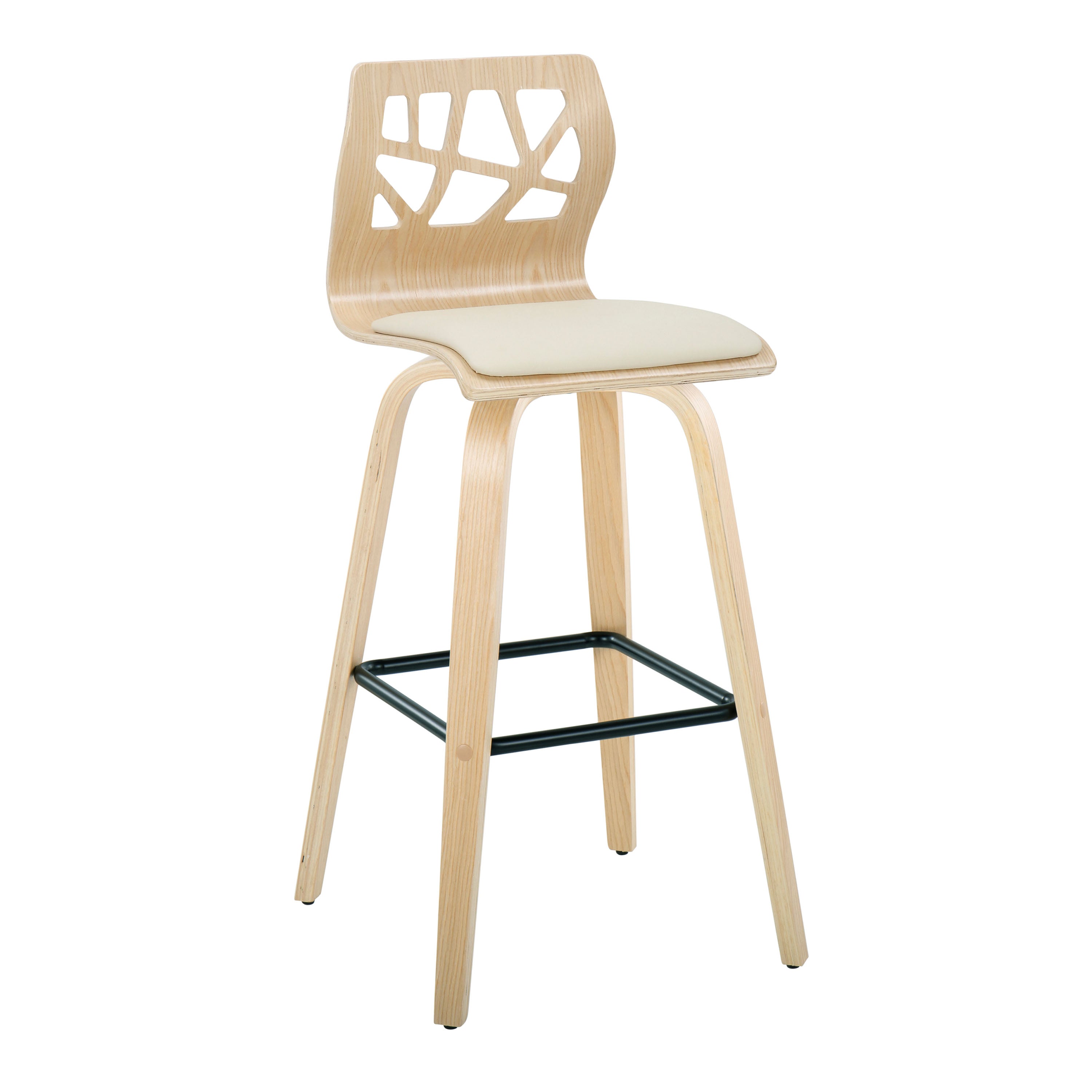 Folia Fixed-Height Barstool with Swivel
