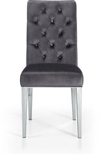 Modern Velvet Upholstered Dining Chair Set of 2