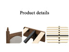 King Size Platform Bed Frame with Upholstered Headboard