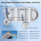 67" Linear Acrylic Freestanding Bathtub