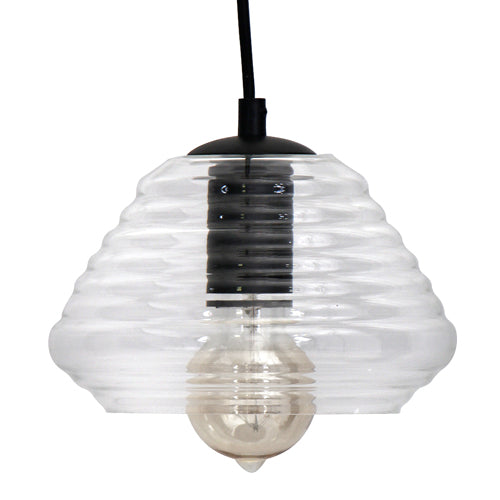 Torus Triangle Pendant with Clear Glass