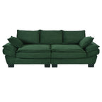 U-Style 85.4" Modern Curved Sofa