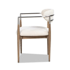 Artemis Mixed Material Upholstered Dining Arm Chair