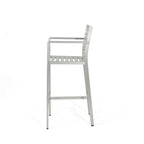 Outdoor 29.50" Barstools with Rust-Proof Aluminum Frame, Set of 2