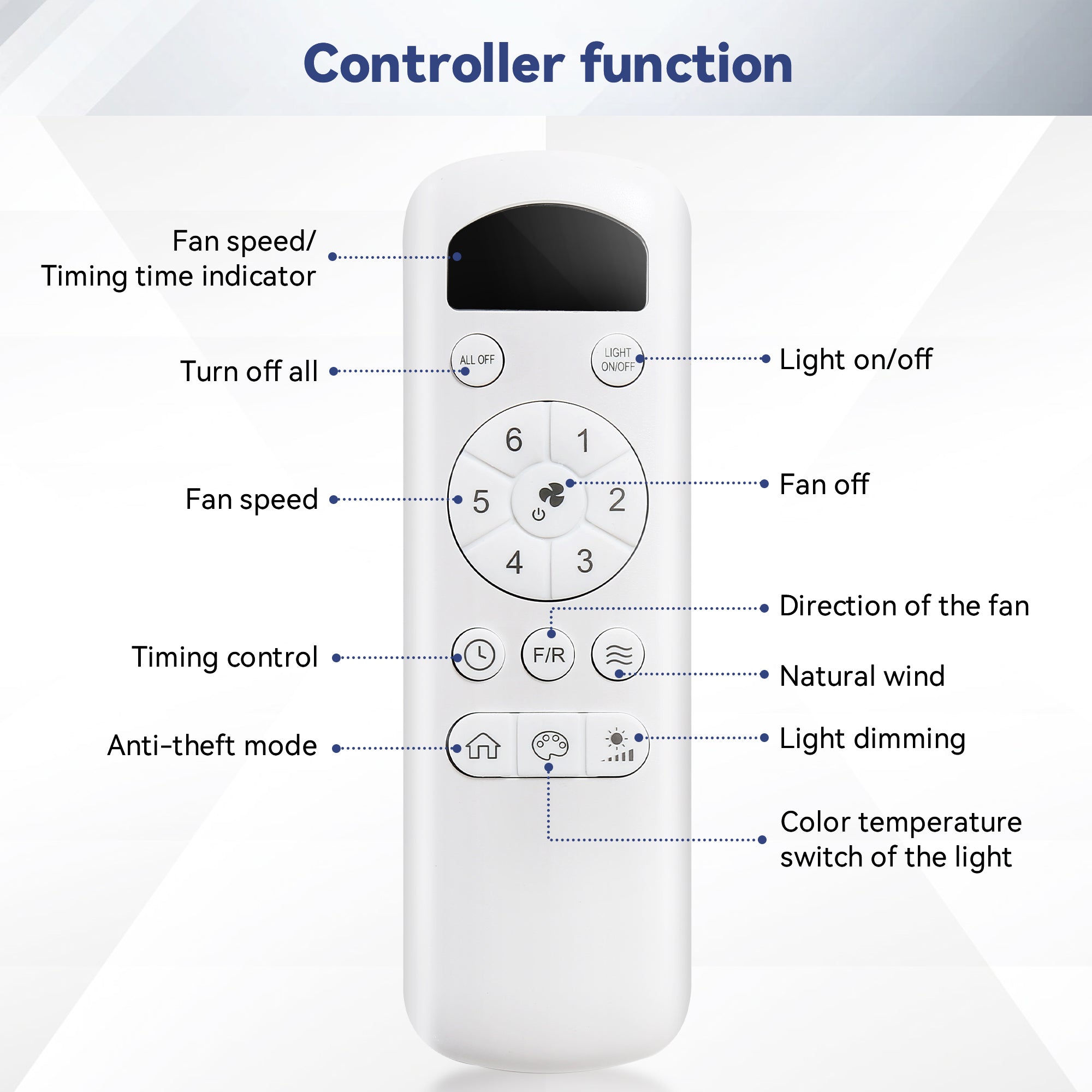 52 Inch Ceiling Fan with Light