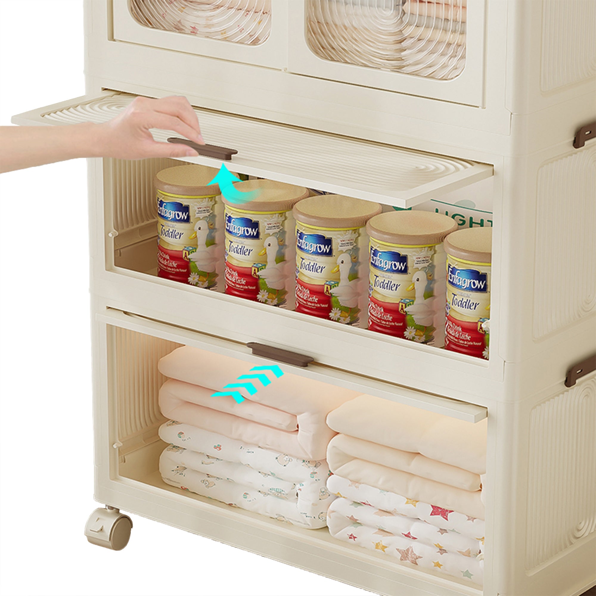 Portable Wardrobe Closet Storage Organizer for Clothes