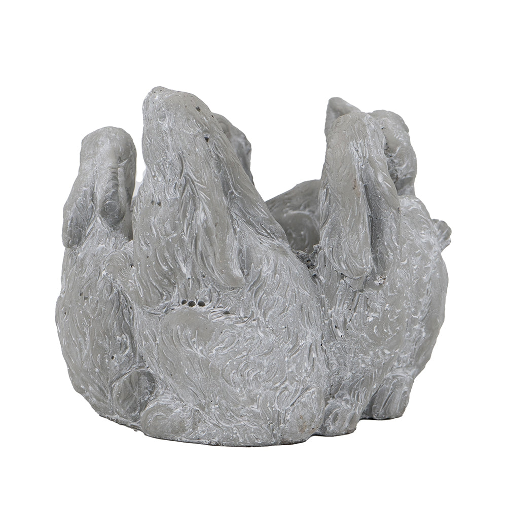 5 Bunny Cement Planter