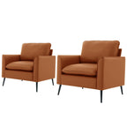 TS Cat Paw Leather Upholstered Sofa 2PC Set
