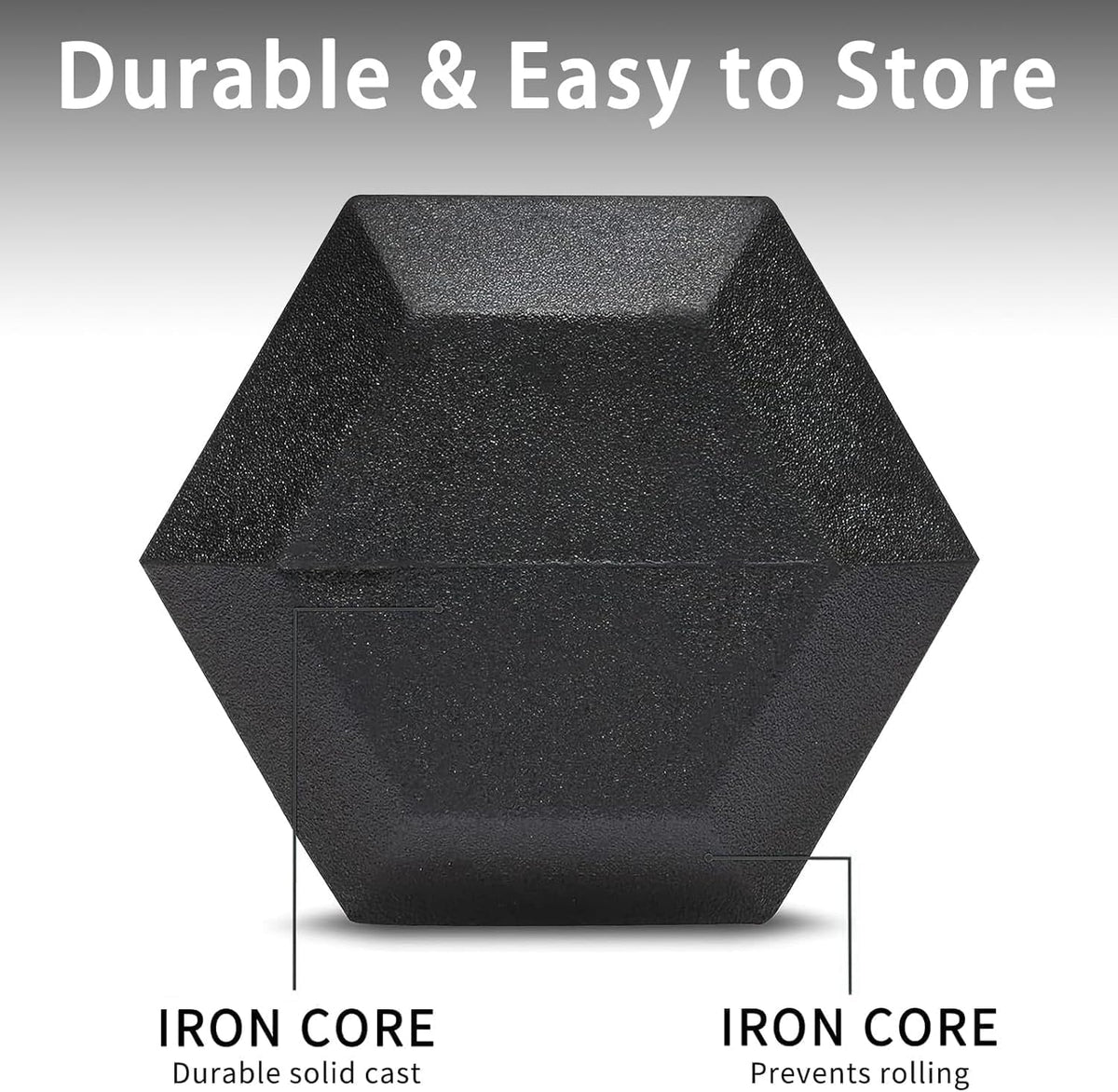 9 Pair Iron and Rubber-Coated Dumbbell Set, 5–45 lbs, 450 lbs Total with Storage Rack