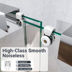 56"-60"W*60" H Semi-Frameless Double Sliding Shower Door