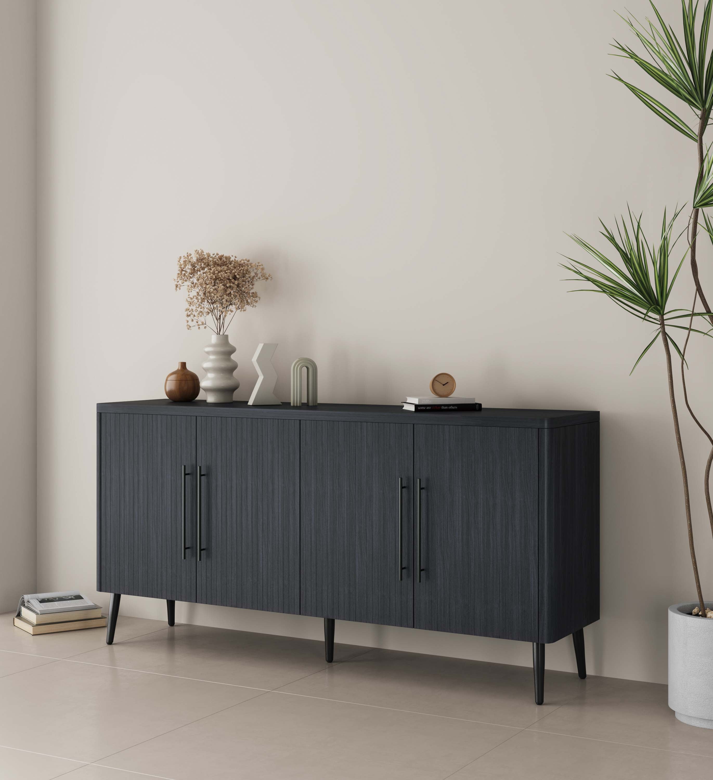 Jodie 65" Fluted Sideboard