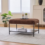 30.7" Wide Upholstered Ottoman Coffee Table Foot Rest