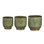 S/3 Textured Garden Pots & Planters