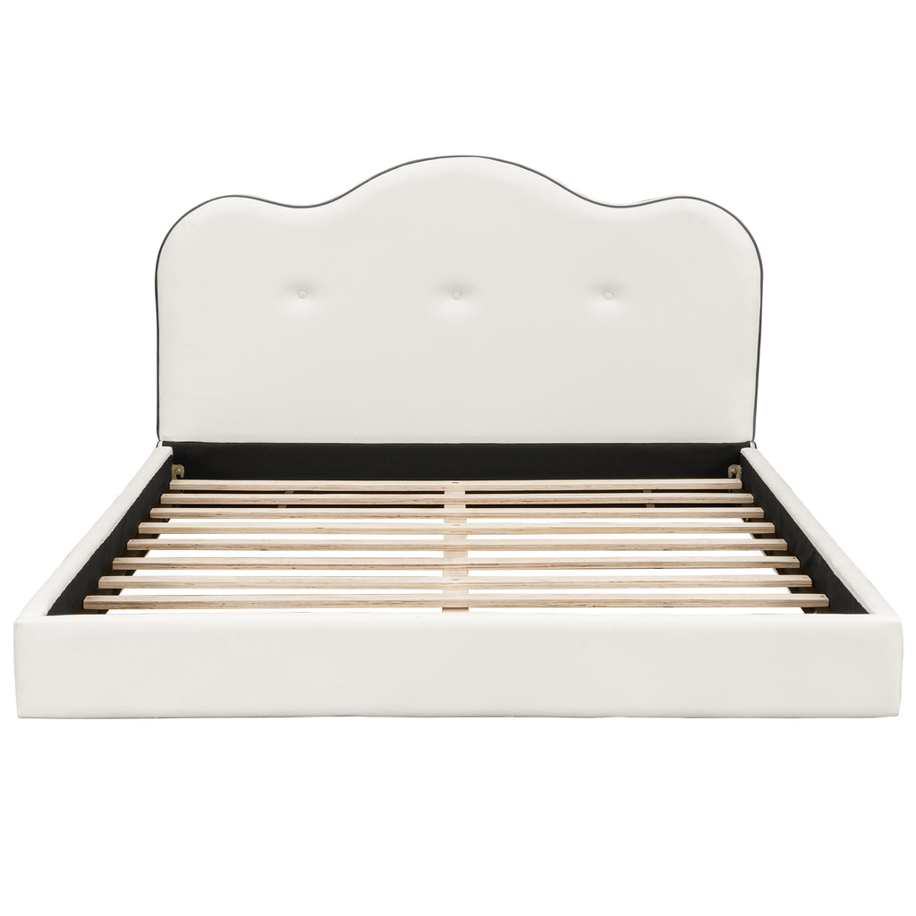Queen Size Upholstered Platform Bed