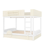 Queen Bunk Bed With Trundle and Bookshelf
