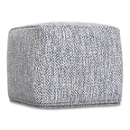 Nate 18 Inch Square Pouf