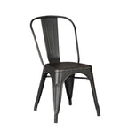 Set of 4 Stackable Metal Dining Chairs