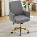 Mid-Back Liftable Office Chair - Striped Fabric