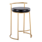 Round 26" Contemporary Fixed-Height Counter Stool
