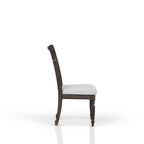 Upholstered Seat Ladderback Side Chair Set of 2