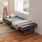 75" Folding Bed with Memory Foam Mattress