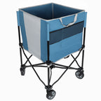 Rolling Ball Storage Cart with Wheels, Blue/Gray