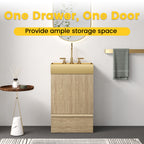 Gada 20" Striped Light Bathroom Vanity