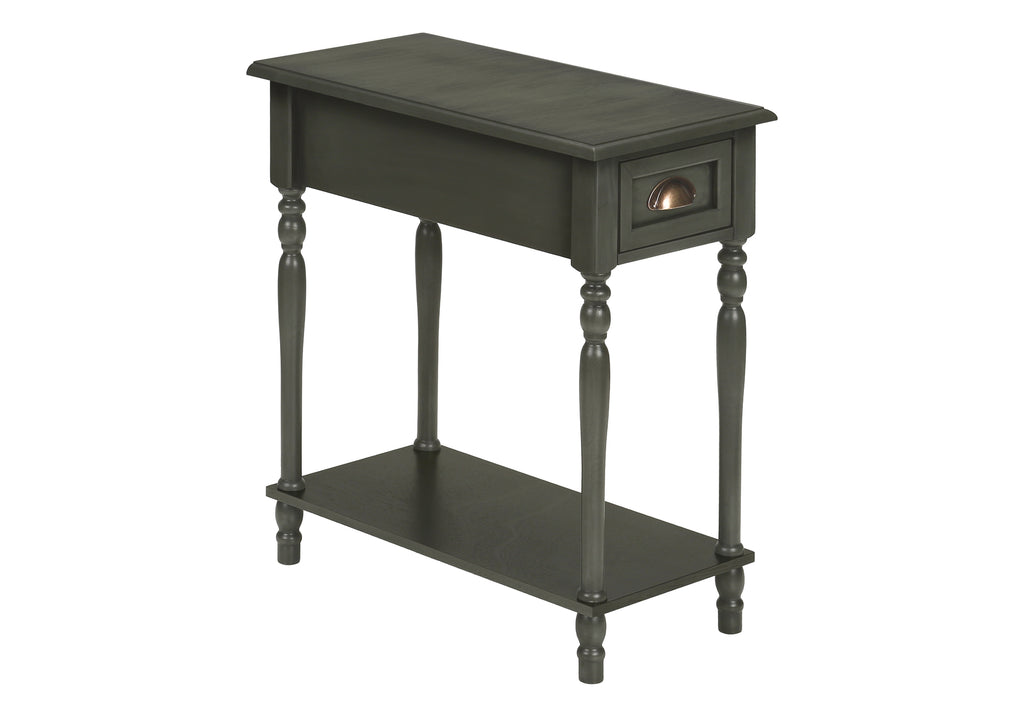 2 Tier Accent Table with Storage Drawer