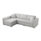 106.3" Soft L-Shaped 4-Person Sofa