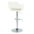 Contemporary Adjustable Barstool with Swivel
