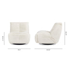 Rearden 35.5" Swivel Glider Manual Recliner Gaming Lounge Chair