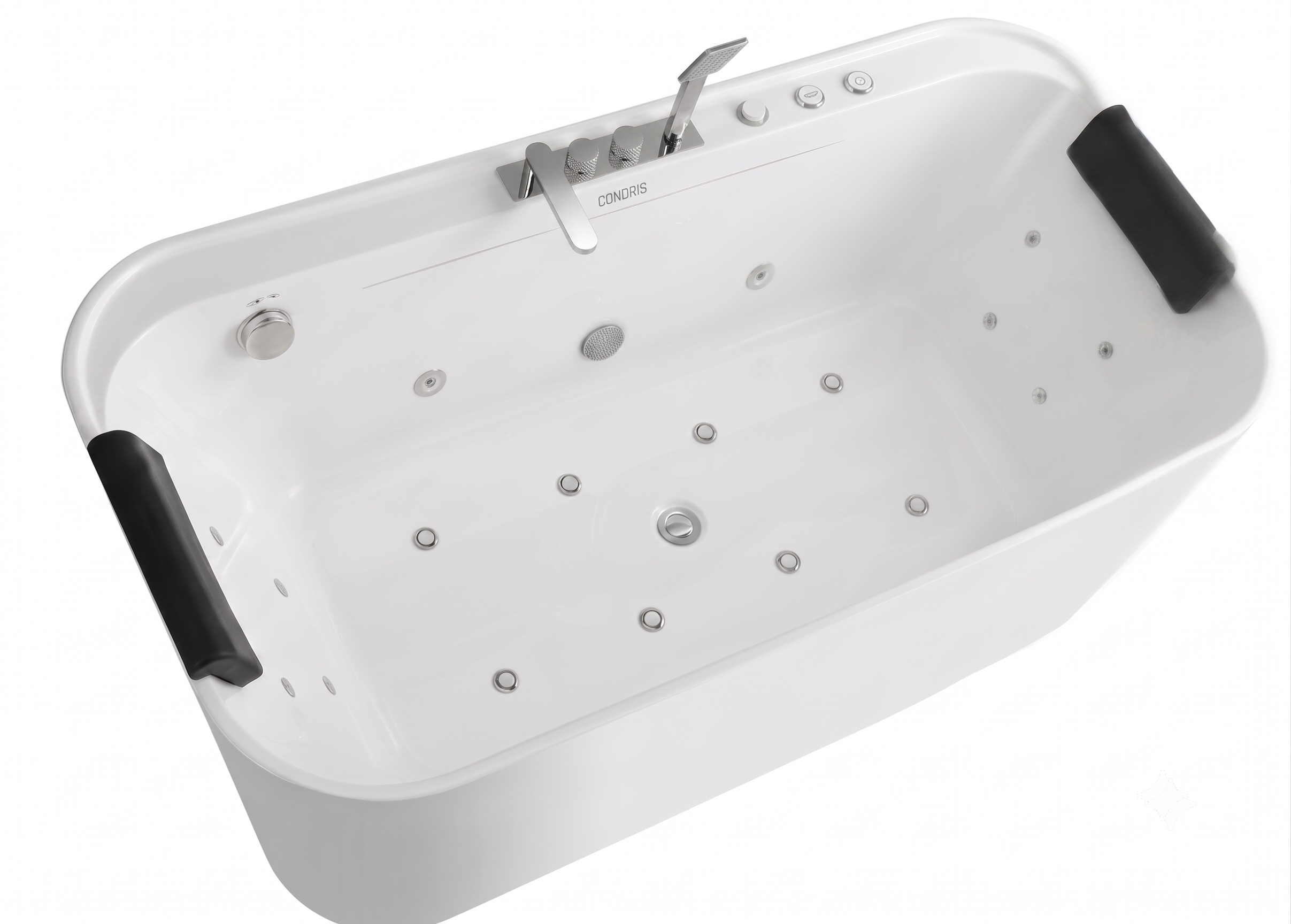 Condris 67" x 35" Whirlpool Bathtub