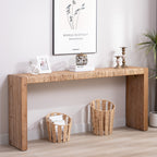 Natural Seagrass Console Table