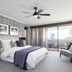 45 Inch Matte Ceiling Fan with LED Light