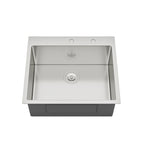 Stainless Steel Drop In Kitchen Sink - 25 x 22 x 10 Inch