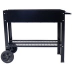 Elevated Mobile Raised Ergonomic Metal Planter Garden Bed