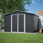 10x10 Ft Large Outdoor Metal Storage Shed