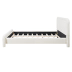 King Size Upholstered Platform Bed Frame